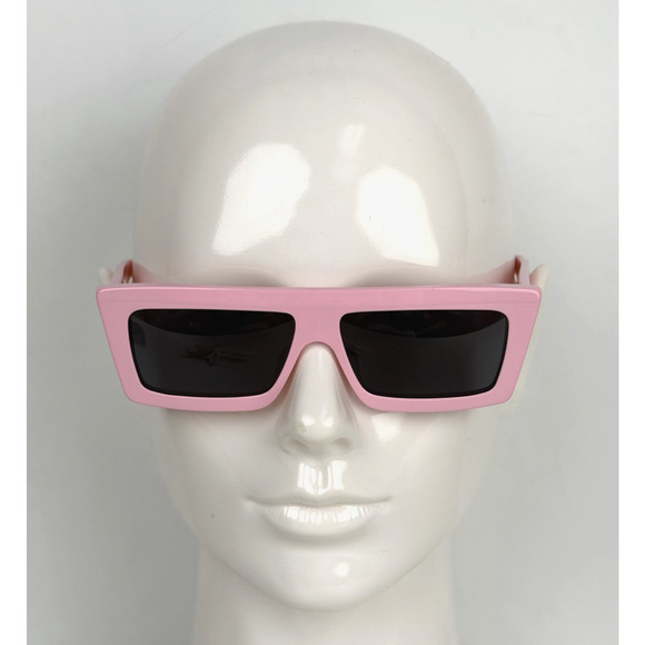 Celine Monochroms Rectangular Sunglasses in Glossy Pink Acetate Frame main image 4